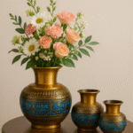 Wooden Art Flower Vase Set 003