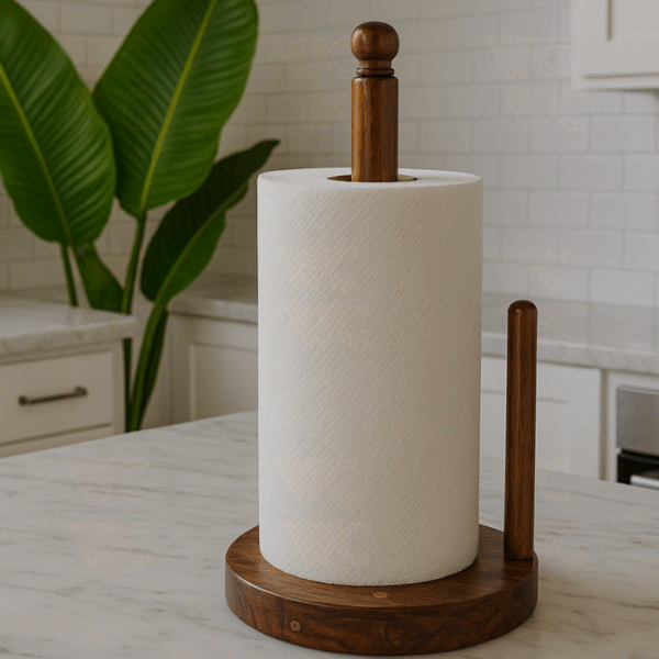 Wooden Kitchen Tissue Roll Stand 001