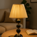 Hand-Carved Wooden Lamp 028