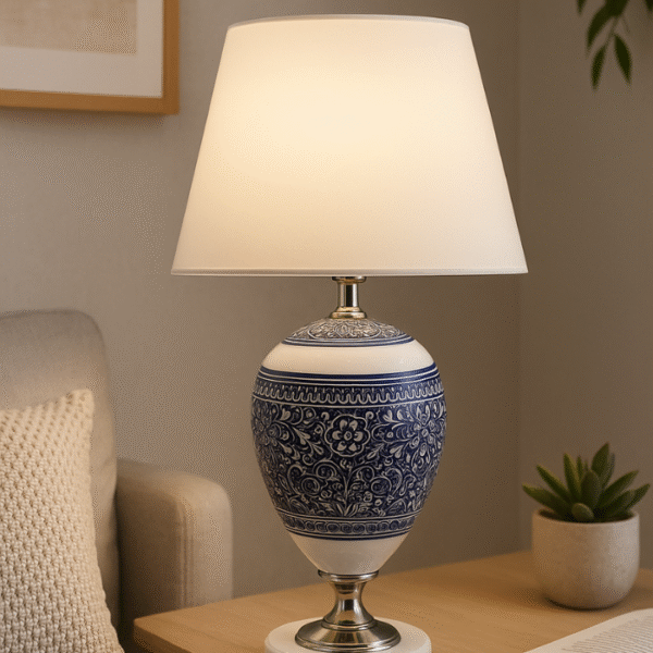 Colorful Calligraphy Wooden Lamp 015