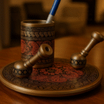 Handcrafted Wooden Pen Stand Set 001