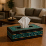 Tissue box wood liqueur art