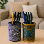 Handcrafted Wooden Pen Holder 002