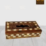 Wooden Engraved Tissue Box 002